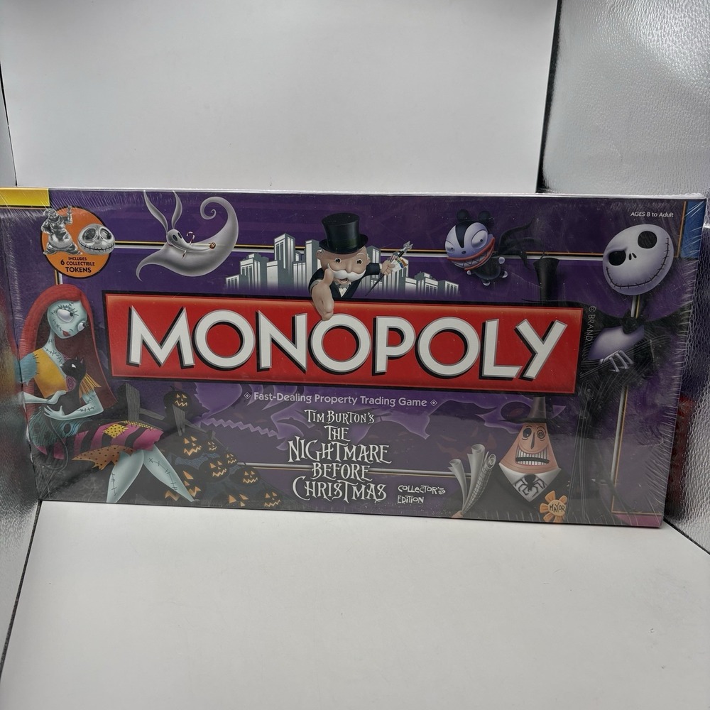 Tim Burton's The Nightmare Before Christmas 2009 Collectors Edition Monopoly
